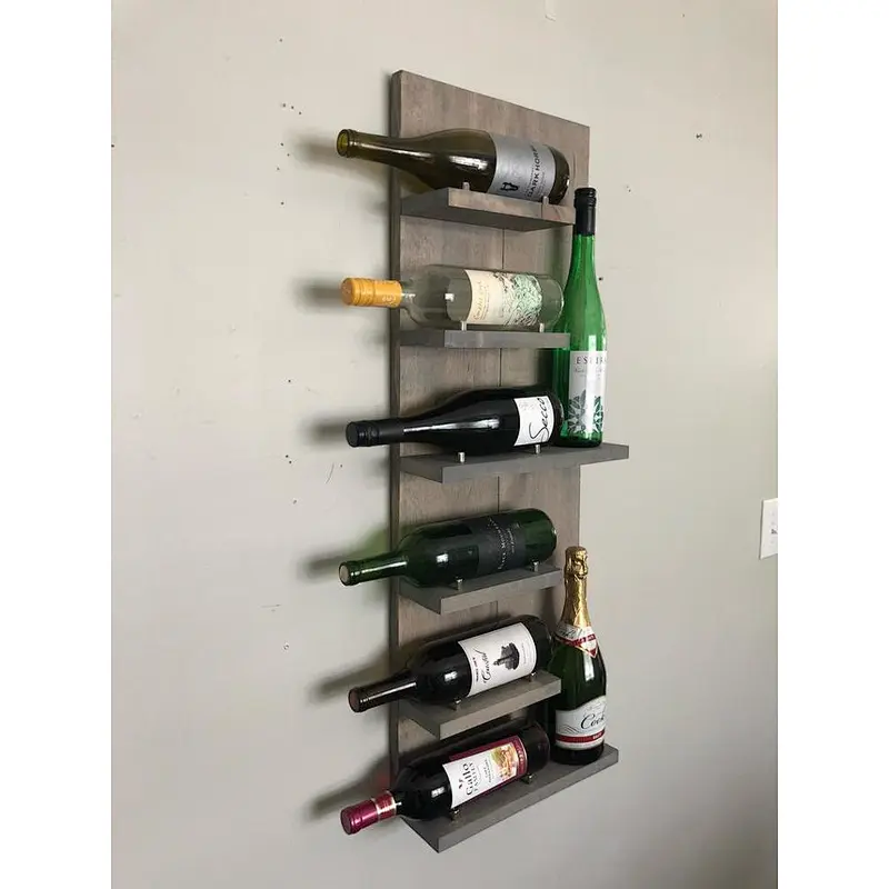 Wooden wine rack*Bottle Wine Display Storage Rack Free Standing Wine Display Shelf w/ Countertop