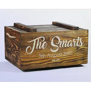 Rustic home decoration personalized customized cheaper wholesale  Retro wedding card mail box  and crates with cover plate2020