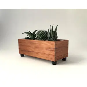 Modern Wood Succulent Planter box