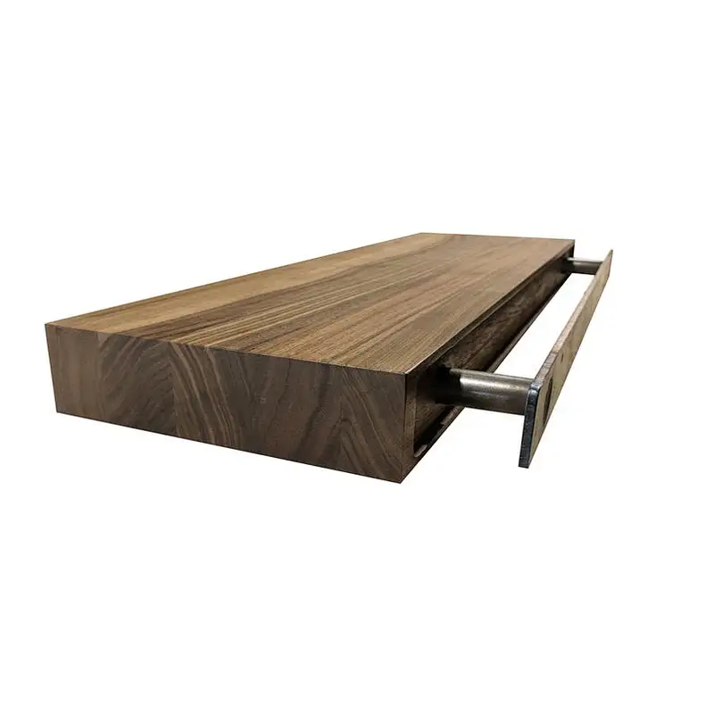 Premium Solid Walnut TV Floating Shelf,custom board, Wall-mounted foam , heavy duty bracket