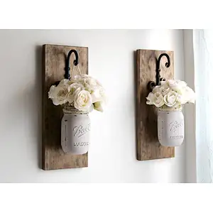 Shelf wall mount floating shelves wall rope  mail holder and coat key rack wall shelf