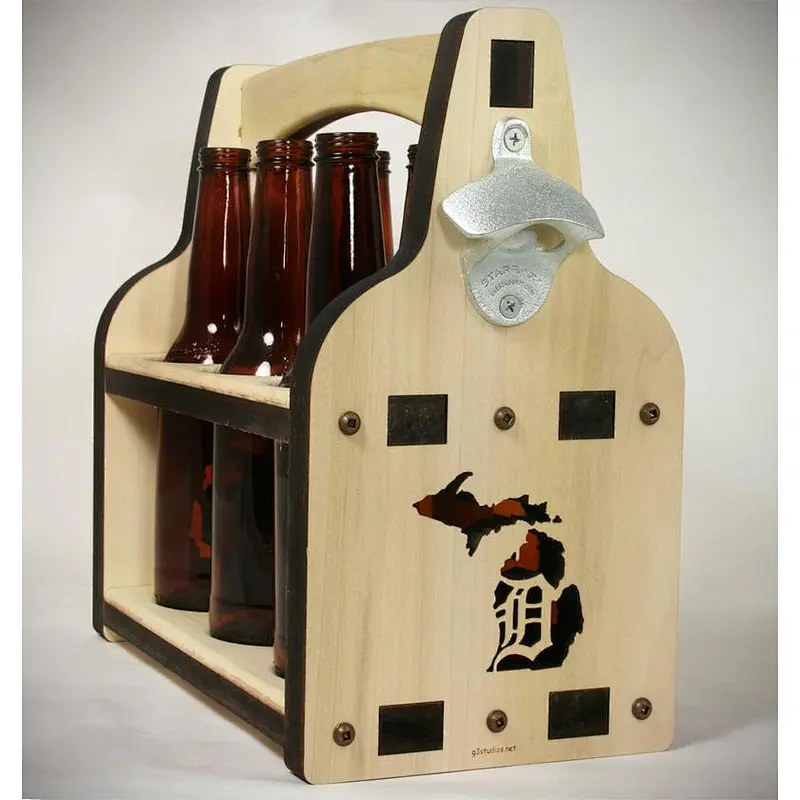 Beer Holder | Beer Caddy | Six Pack Beer | Wooden Beer Tote