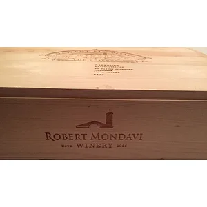 Vineyard Crates Decorative Wine Crate   6 Bottle Wooden Wine Box with Sliding Lid