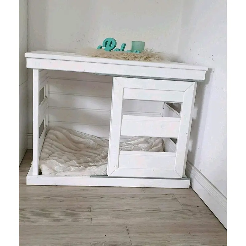 Pet house or dog kennel modern indoor dog house- Dog crate end table Dog Kennel Furniture