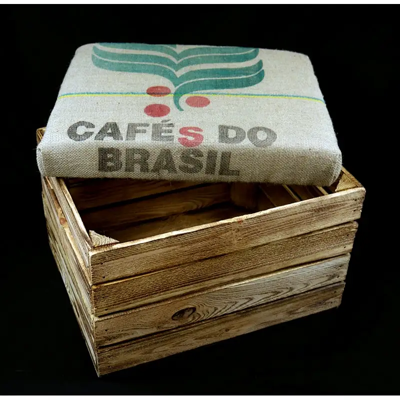 Vintage Style Apple Crate Seat wood crate storage  rustic wooden crate  with lid shabby chic