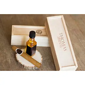 Natural Wooden  Box For Wine Cigar Engraved Logo