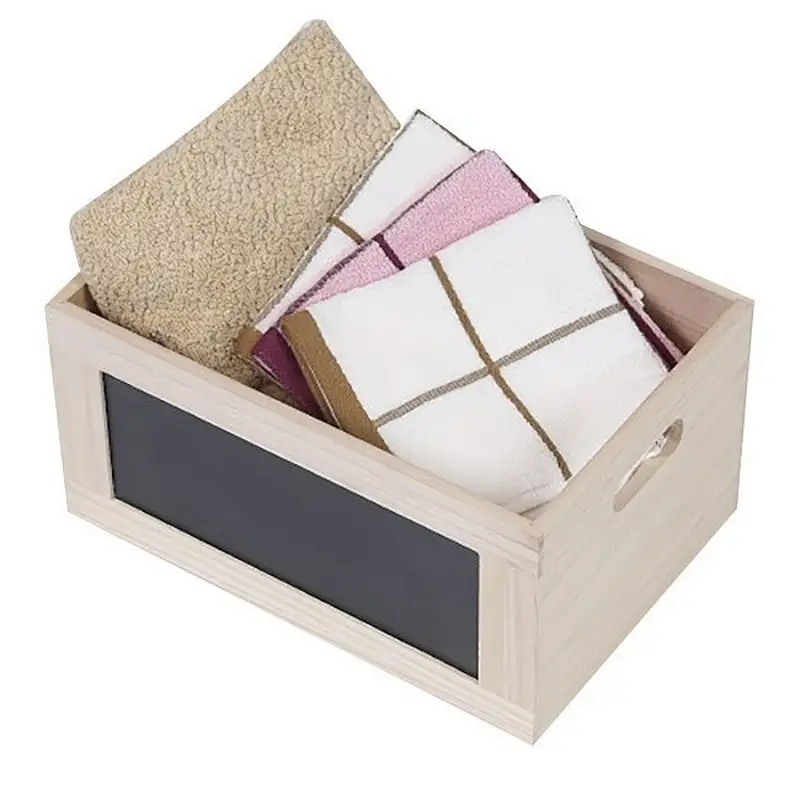 Advertising crate, garden crate,Set of 4 Chalkboard Wood Crates w/ Cut-out Handles