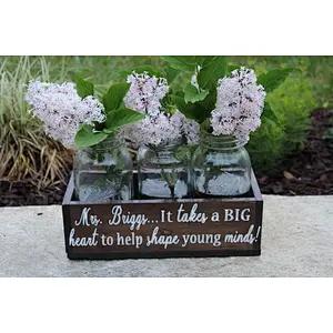 Planter Rustic Flower Pot Window Box Wooden Planter box  Teacher Gifts Teacher Appreciation Gift for Her Gift f