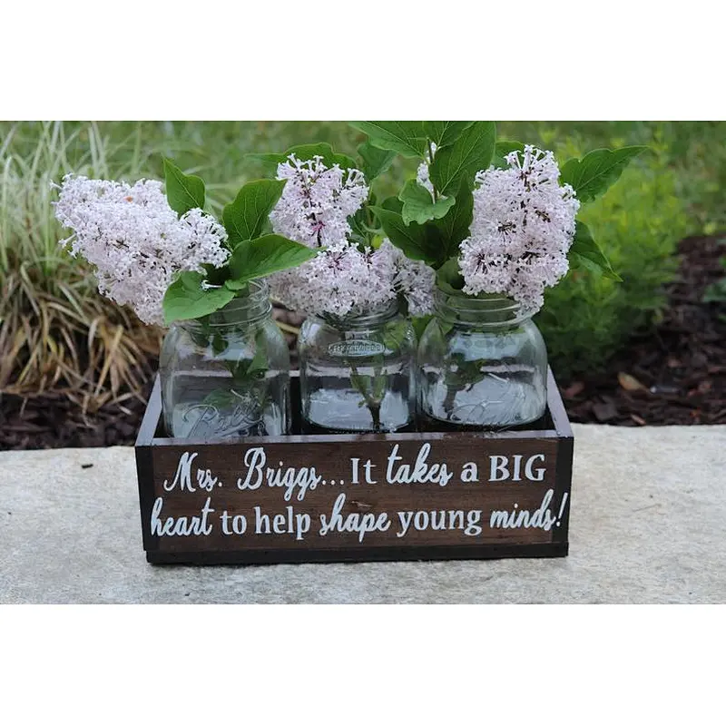 Planter Rustic Flower Pot Window Box Wooden Planter box  Teacher Gifts Teacher Appreciation Gift for Her Gift f
