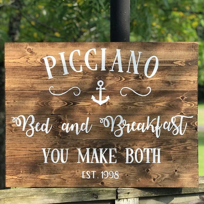 Rustic Wooden Signs Home Decoration