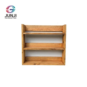 JUNJI Standing wall shelf wood shelves for the kitchen wall cube shelf floating wall