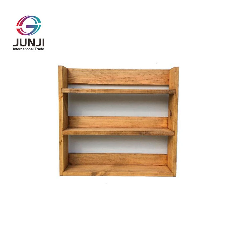 JUNJI Standing wall shelf wood shelves for the kitchen wall cube shelf floating wall
