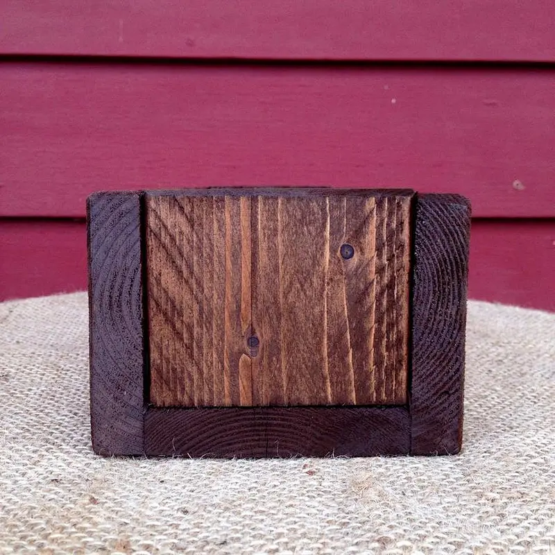 Wedding Centerpiece - Set of 10 - Planter Box - Stained Wood Box - Decor