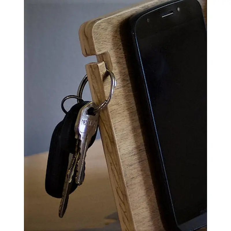 Wood phone docking station wireless charge wood phone docking station desk mobile phone holder