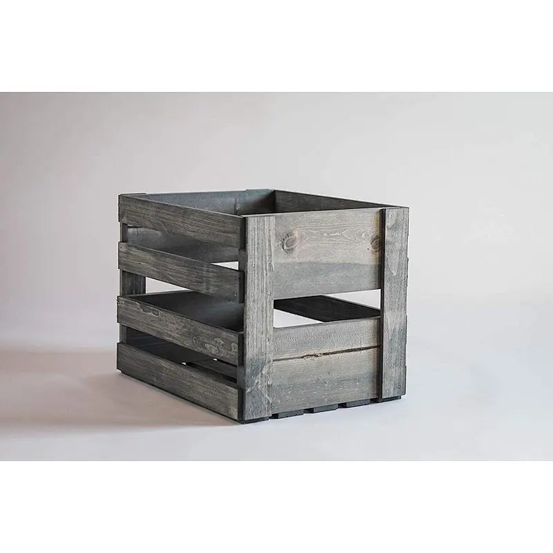 Rustic cheap wooden fruit crates for sale wooden storage crates Customized