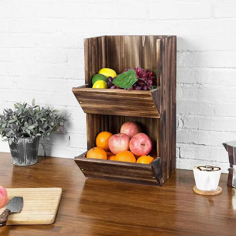 Crate Kitchen organizer Wooden crate Apple crate Vegetable box Vegetable bin Potato bin Potato onion bin Potato