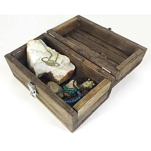 Personalized Keepsake Box with Lockable Latch,  Rustic Wooden Gift Box, Memorial Box