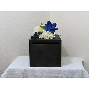 Rustic Cheapest Custom card box holder Honeymoon fund box  Locked wedding card box