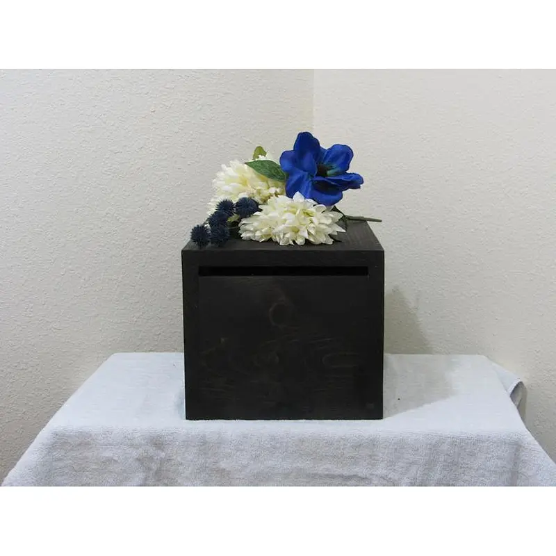 Rustic Cheapest Custom card box holder Honeymoon fund box  Locked wedding card box