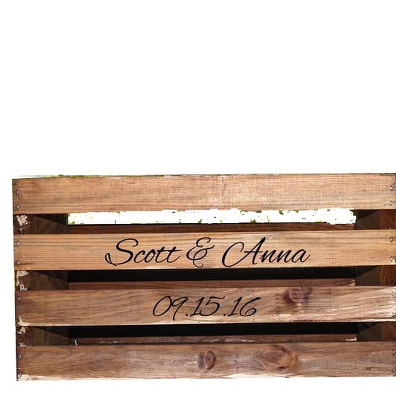 JUNJI Rustic Wood Crate