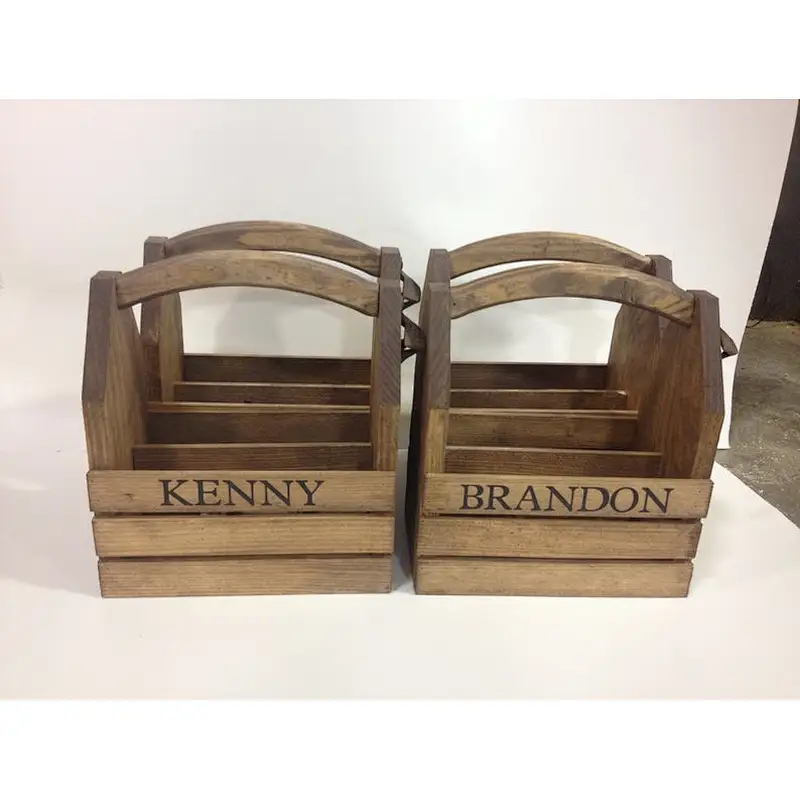 wood pack homebrew tote new gift *wooden box,wooden beer crates