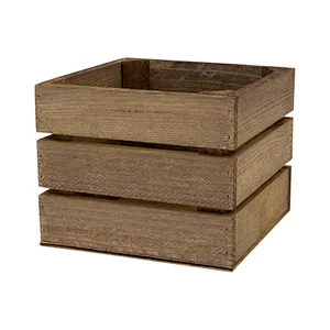 Small Square Wooden Crate Box Custom wooden gift box Small Wood Crate Box