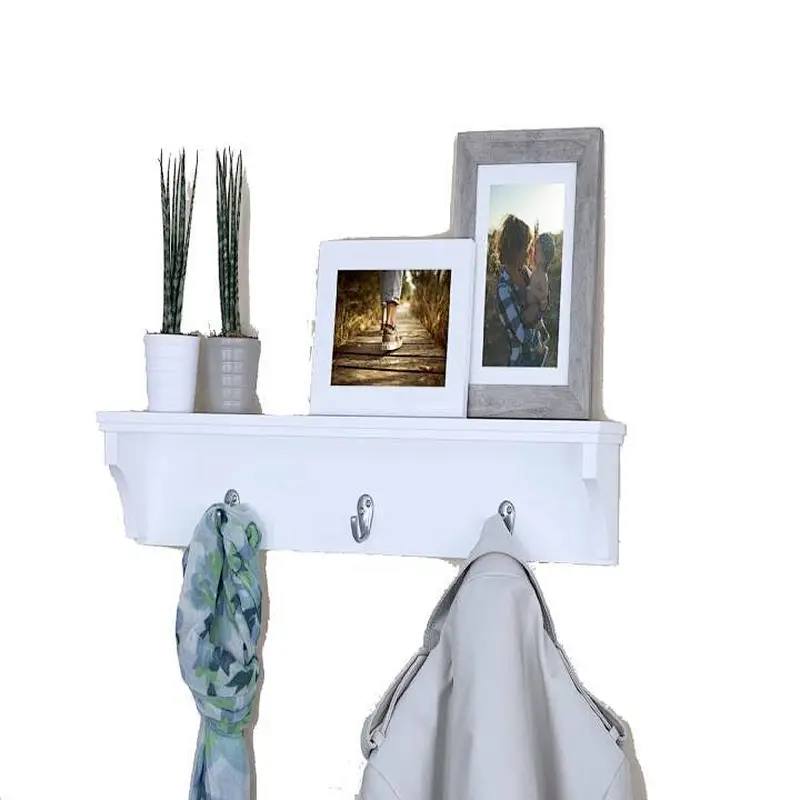 Wall shelf decorations wall shelf bathroom shelf with hooks wall mounted