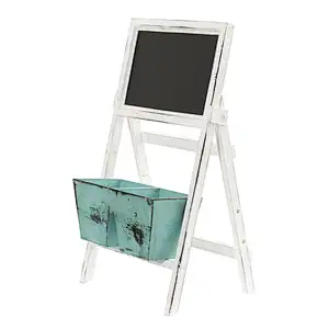 Farmhouse Multipurpose Bin and Chalkboard Stand
