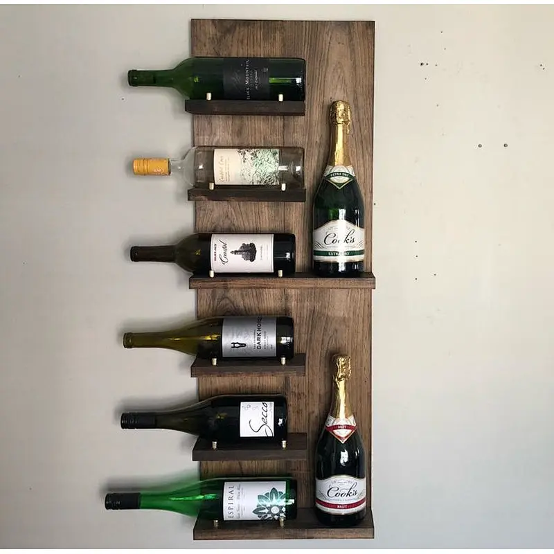Wooden wine rack*Bottle Wine Display Storage Rack Free Standing Wine Display Shelf w/ Countertop