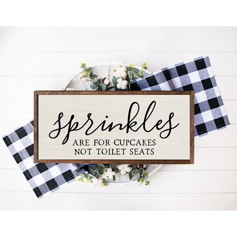 Bathroom Wall Decor Rustic Blank wood sign unfinished wood sign supplies make your own  Funny Toilet Sign