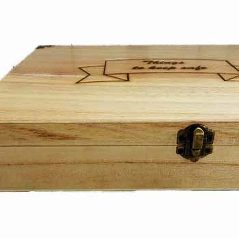 Decorated Wooden Box | A4 Document Box | A4 Certificate Box, engraved Things To Keep Safe