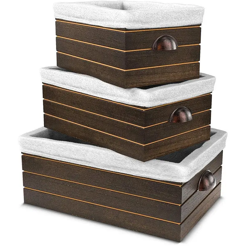 unfinished rank  Apple crate box tool Storage with ChalkboardHome Decor Wooden Crates with Linerand Display with Handles