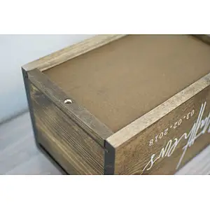 Locked Card Box Rustic Wedding Cards Box With Slot Honeymoon Fund Box