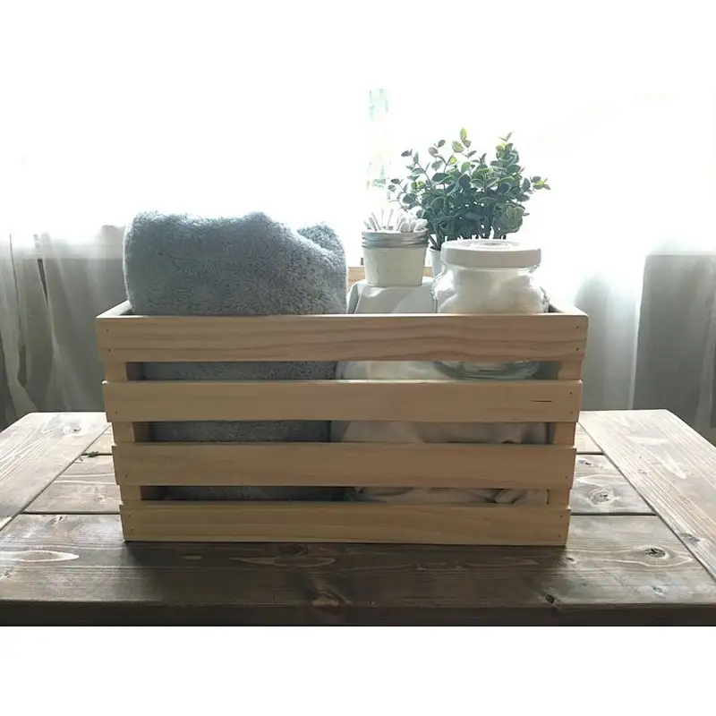 cheap practical multifunctional Wooden Crate stash storage box