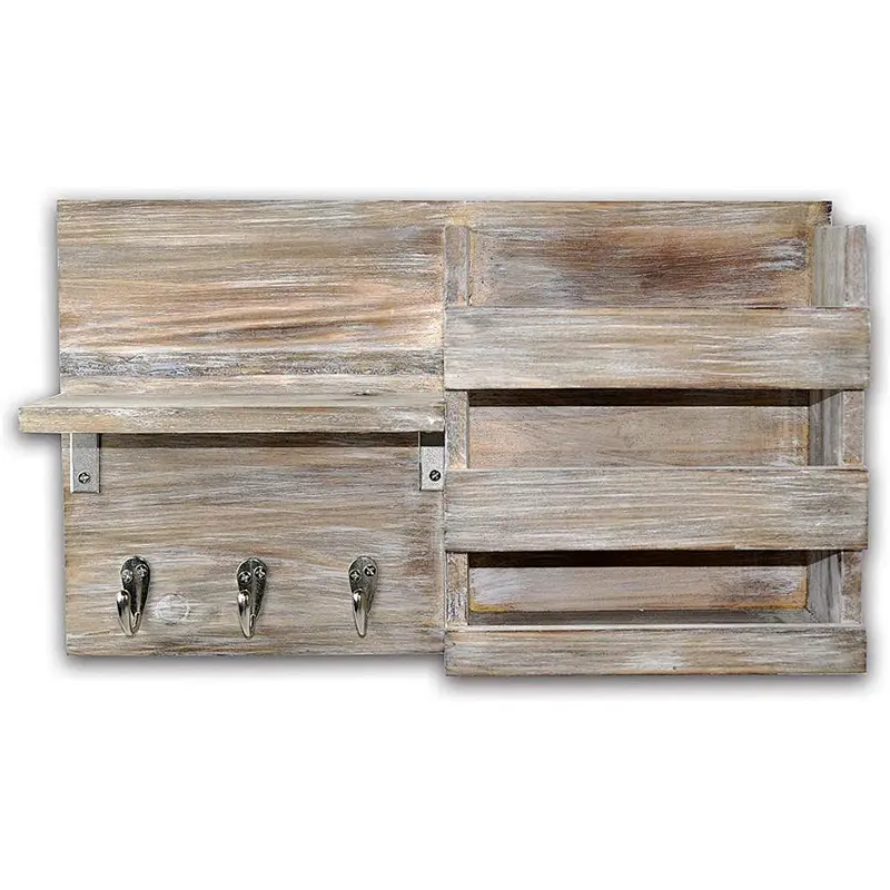 Wooden Wall Mounted Floating Rack Display Shelf Small Things Holder Stand