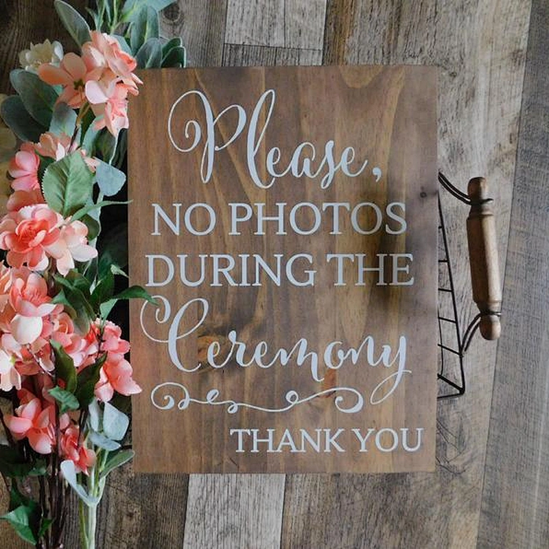 Rustic Wedding Sign Painted On Wood