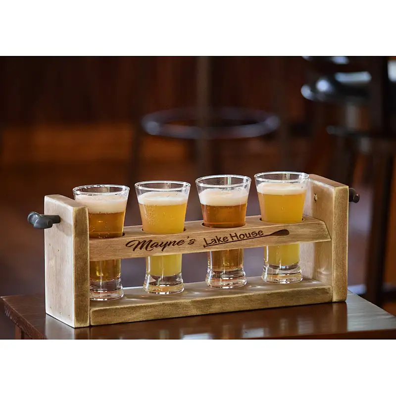 Wooden wine rack&Tier Storage Display Shelve,Beer Flight - Beer Tasting Flight
