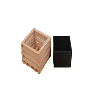 Wooden Succulent pot