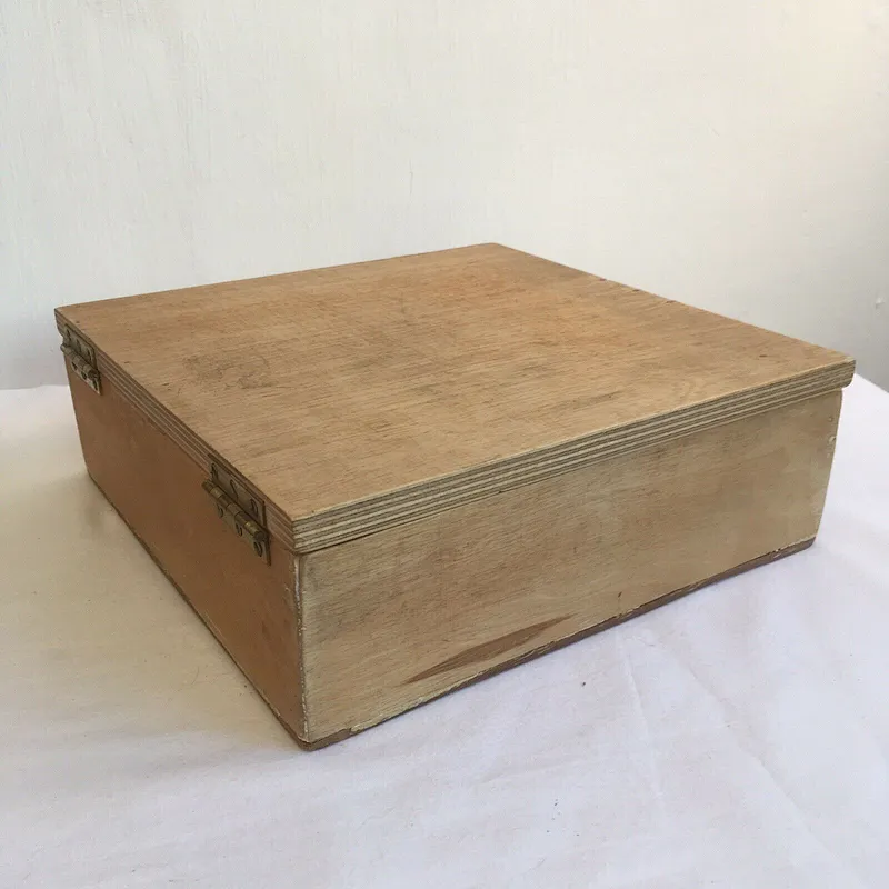 Vintage Wooden Handmade Box Compartments Trinkets Jewellery Sewing
