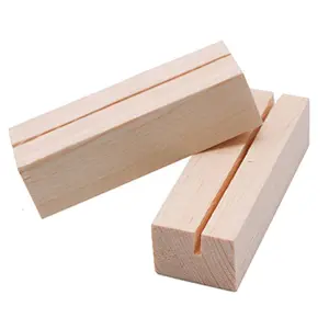 Wood Base Business Wooden Menu Holder Table Card Holder Postcard Photo Picture Display Stand forHome Party Office Decoration