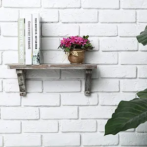 Rustic Decorative Wooden Wall-Mounted Storage Display Shelves,Wall Floating Shelf