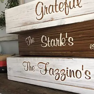 Rustic Home Decor Personalized Wood Planter Box, Wedding Decor, Valentines Day Gift