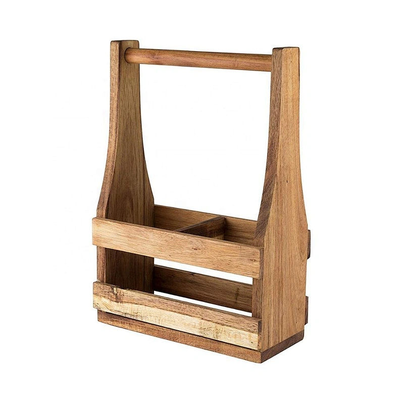 True Fabrication 2-bottle Portable Wood Wine Carrier  by Twine Medium Multi Color