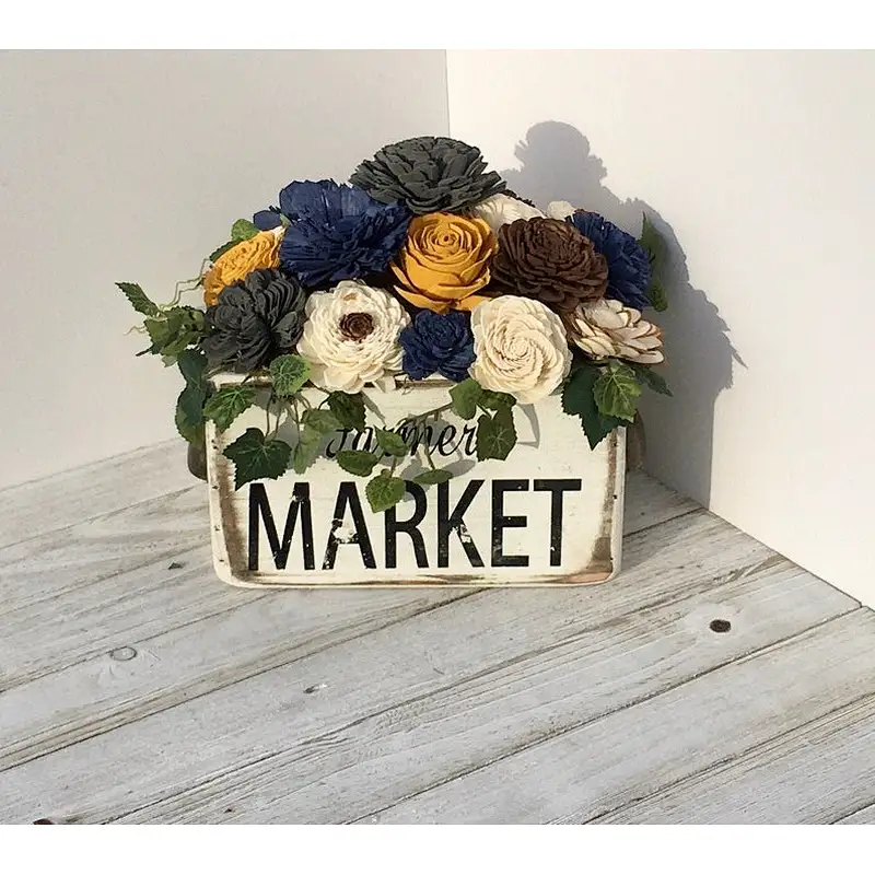 Farmhouse Wooden Sola Wood Box Storage  Vintage Herb Boxes For Home Decor Wooden Craft Boxes Crate Boxes Wooden Handmade