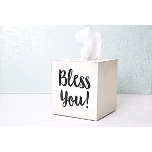 ountreeC Rustic Tissue Box Cover - Farmhouse Tissue Box Holder  with 