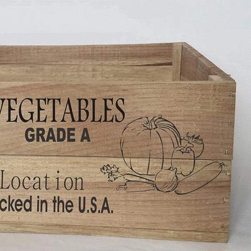 Wood Boxes Handcrafts Decorative Wooden Boxes Wooden Storage Box Organizer Printed Wooden Box Wood Crate Box