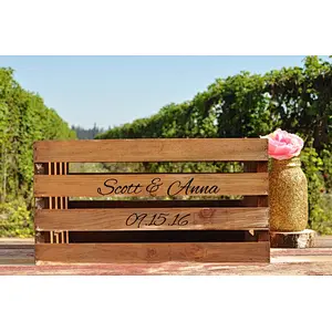 JUNJI Rustic Wood Crate