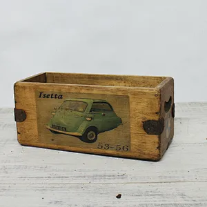 Custom Cheap  Lovely Rustic Wooden Crate Retro Advertising box Gift