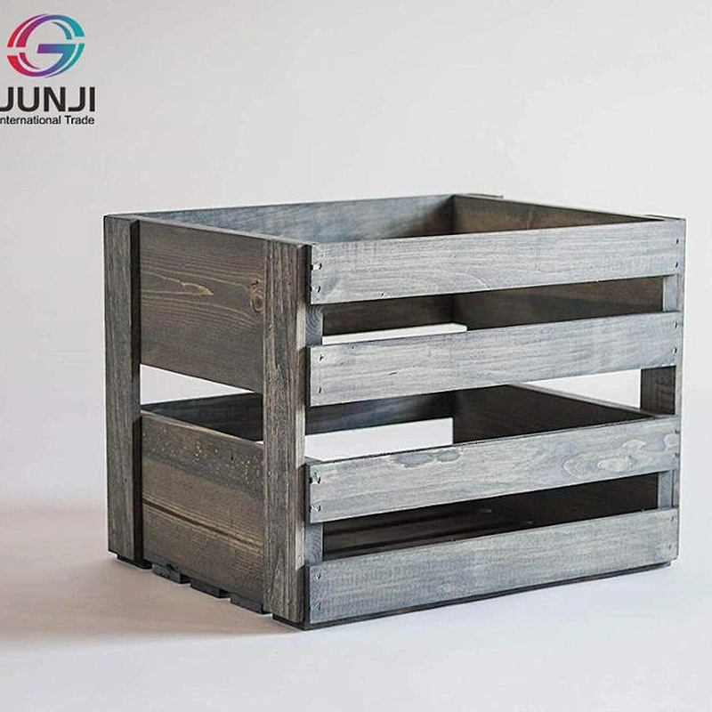 Rustic cheap wooden fruit crates for sale wooden storage crates Customized