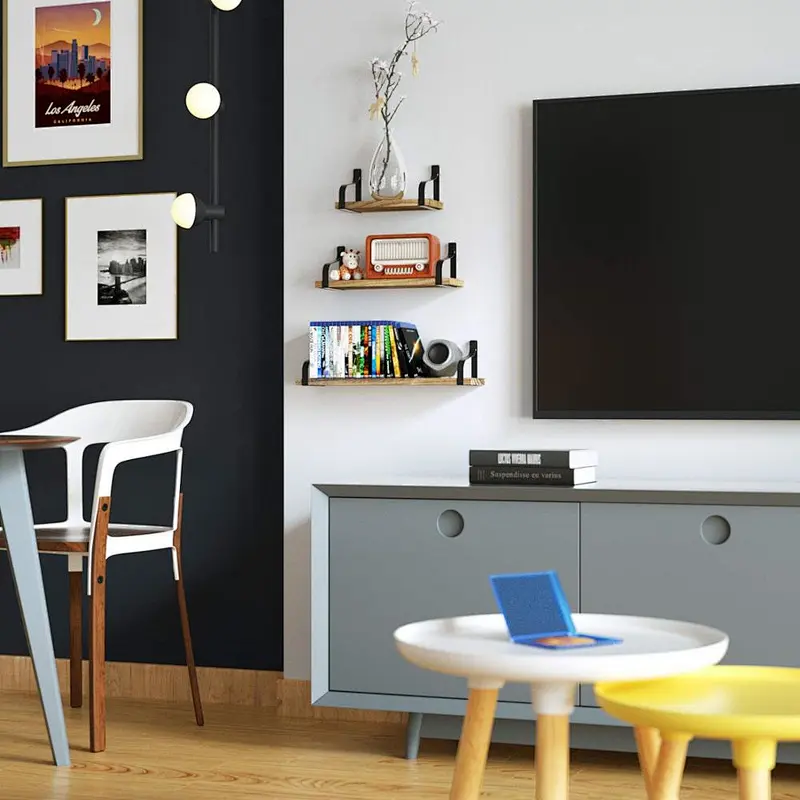 Floating Shelves Wall Mounted Set of 3